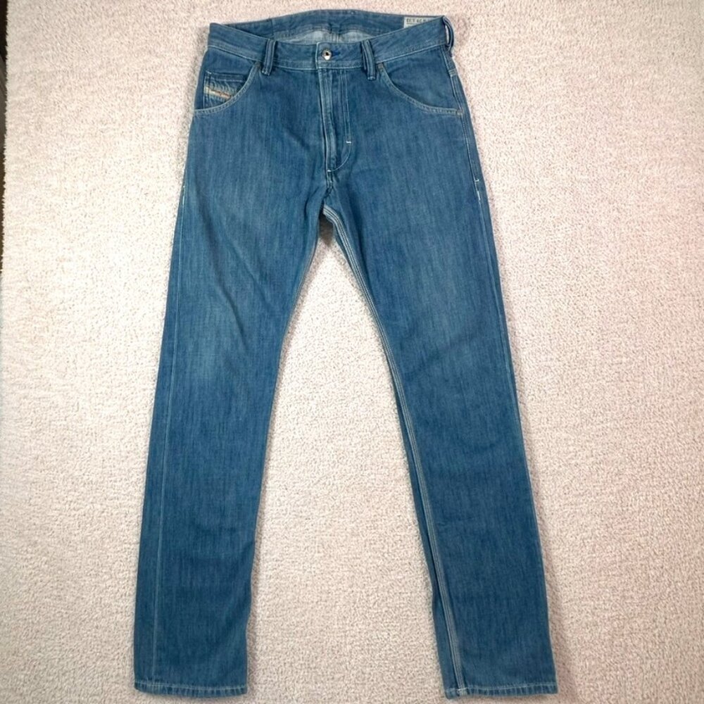 Diesel Blue Slim Straight Men Jeans
